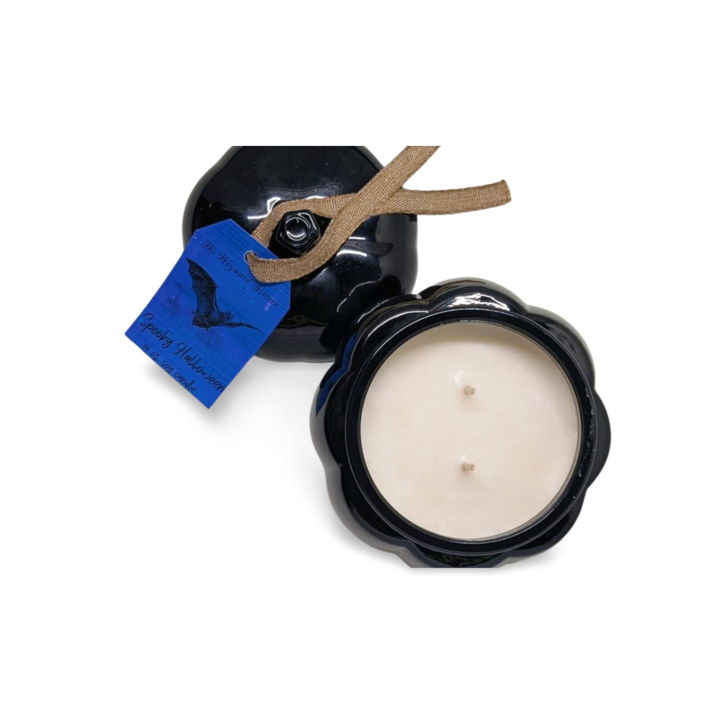 SPOOKY HALLOWEEN 14 OZ PUMPKIN JAR CANDLE