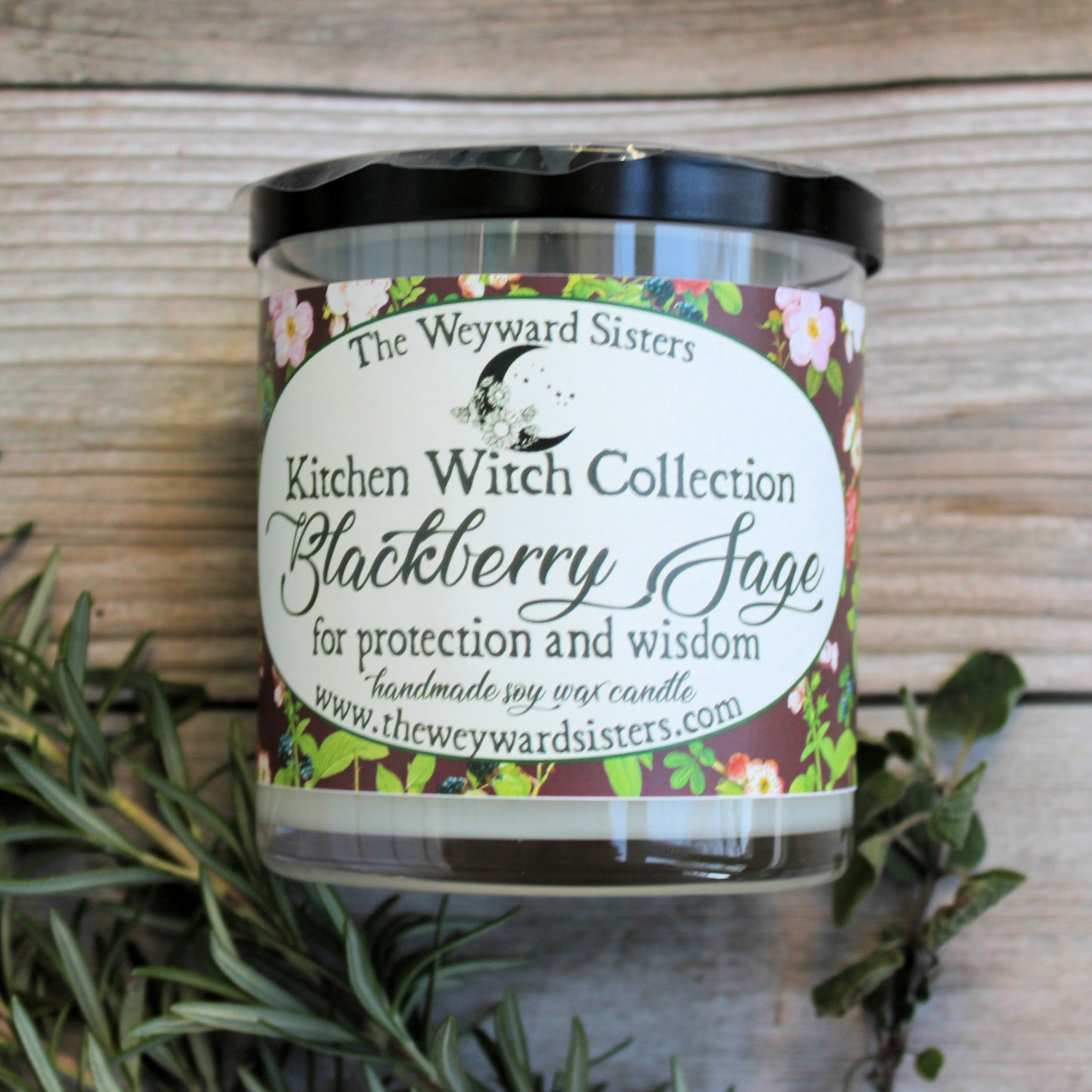BLACKBERRY SAGE KITCHEN WITCH CANDLE