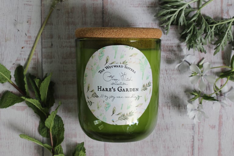 HARE'S GARDEN GREEN WITCH CANDLE