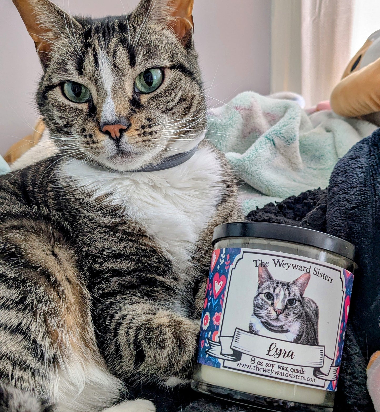 CUSTOM PET CANDLE, VALENTINE'S EDITION