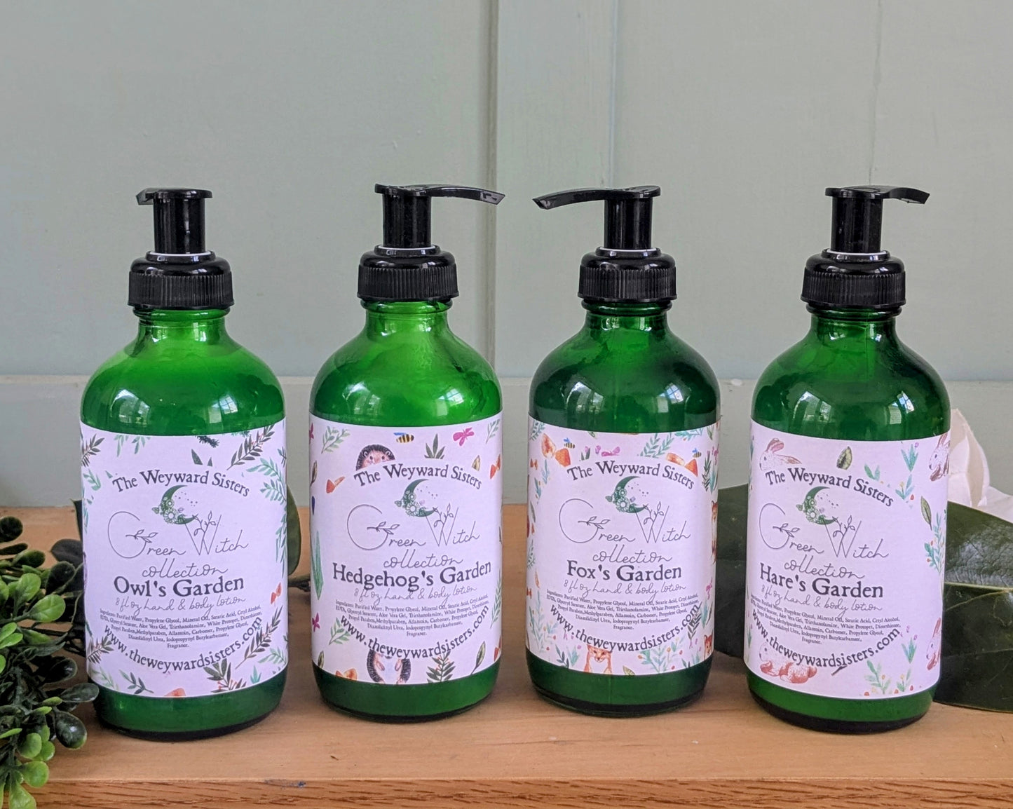 HEDGEHOG'S GARDEN GREEN WITCH LOTION 8 OZ BOTTLE