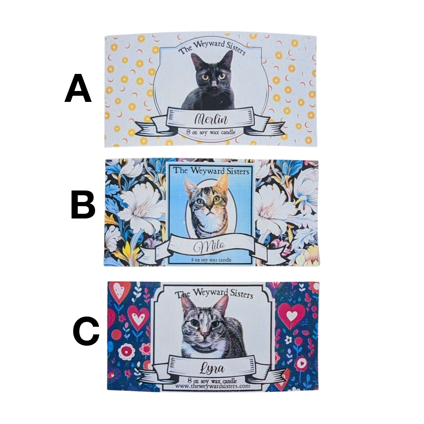 CUSTOM PET CANDLE, VALENTINE'S EDITION