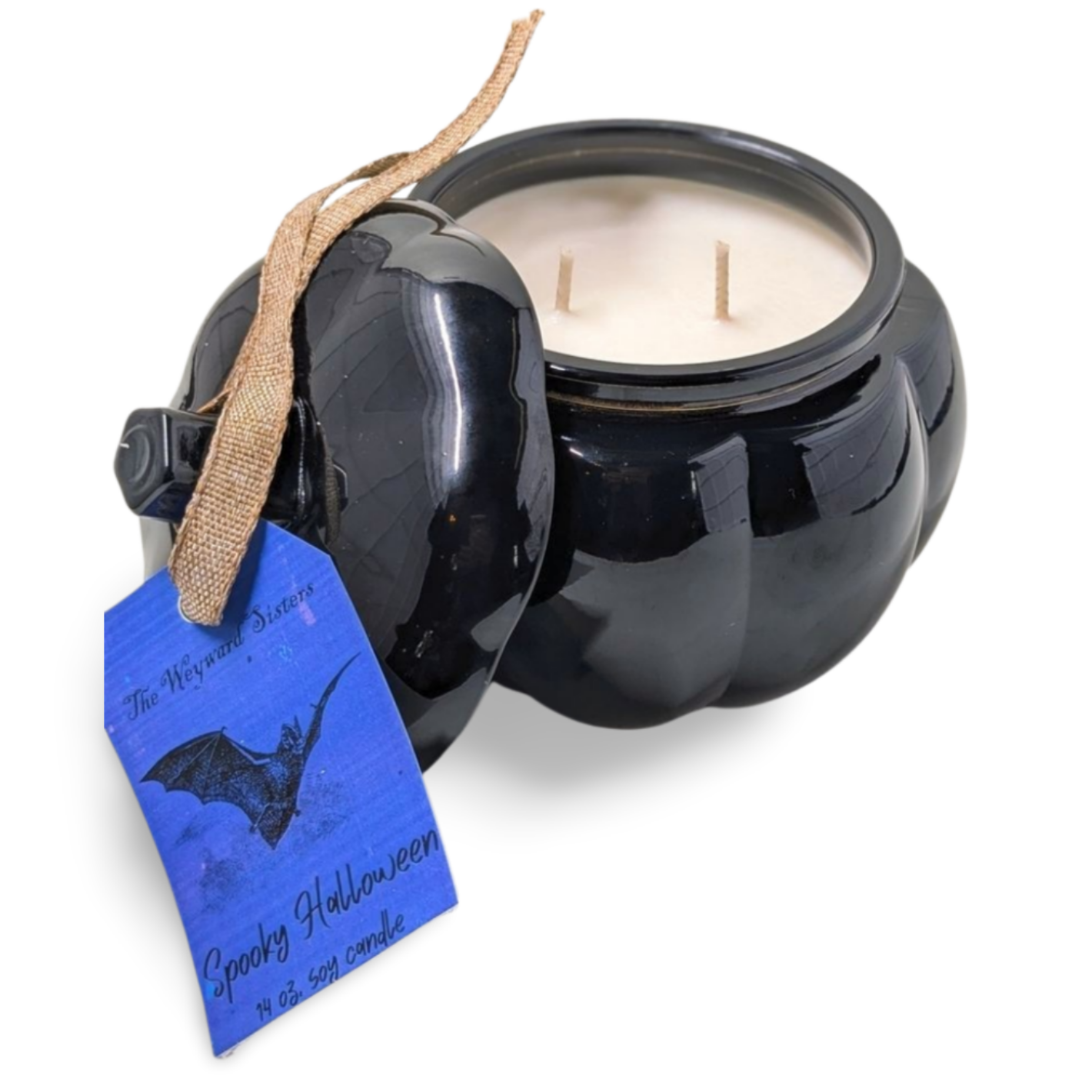 SPOOKY HALLOWEEN 14 OZ PUMPKIN JAR CANDLE