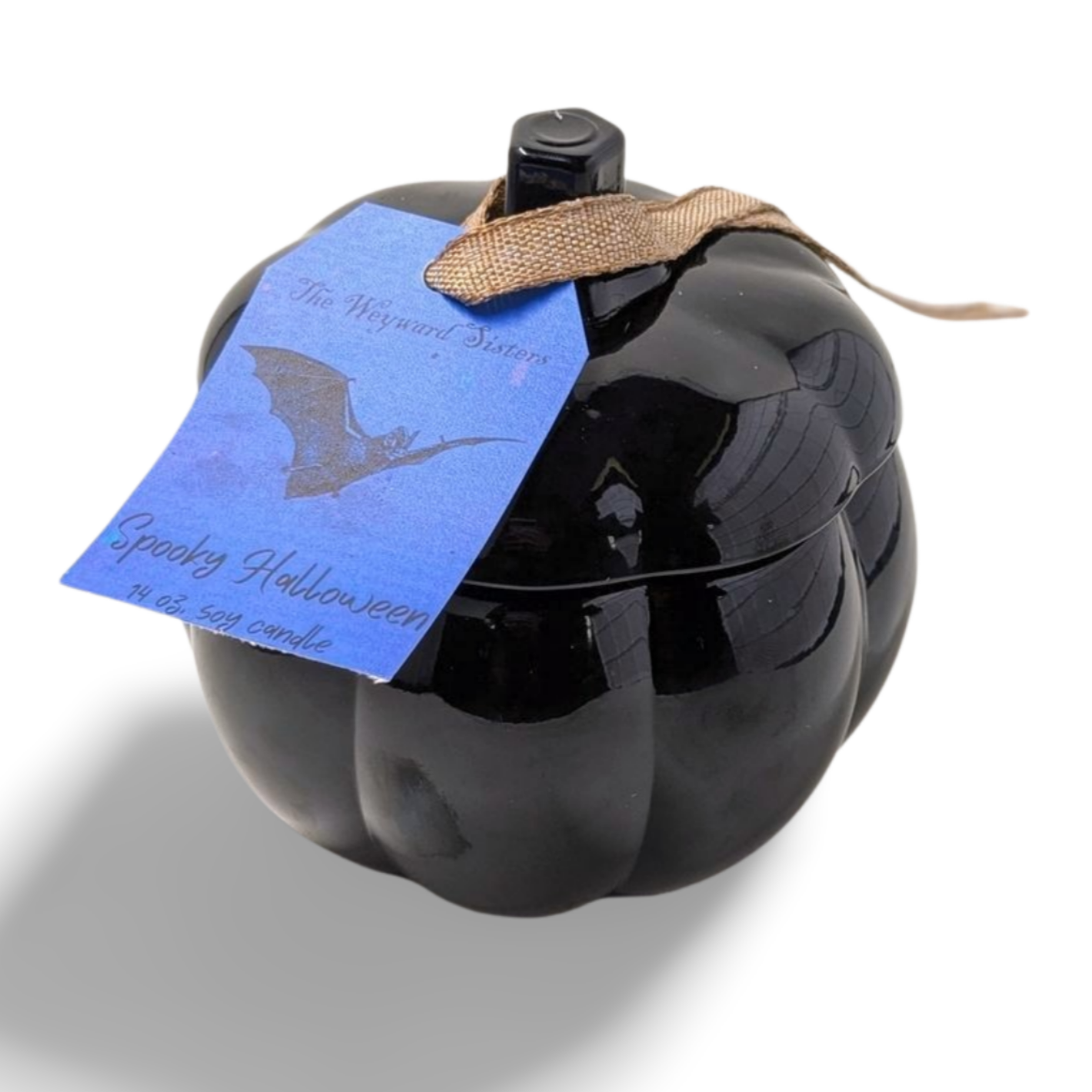 SPOOKY HALLOWEEN 14 OZ PUMPKIN JAR CANDLE