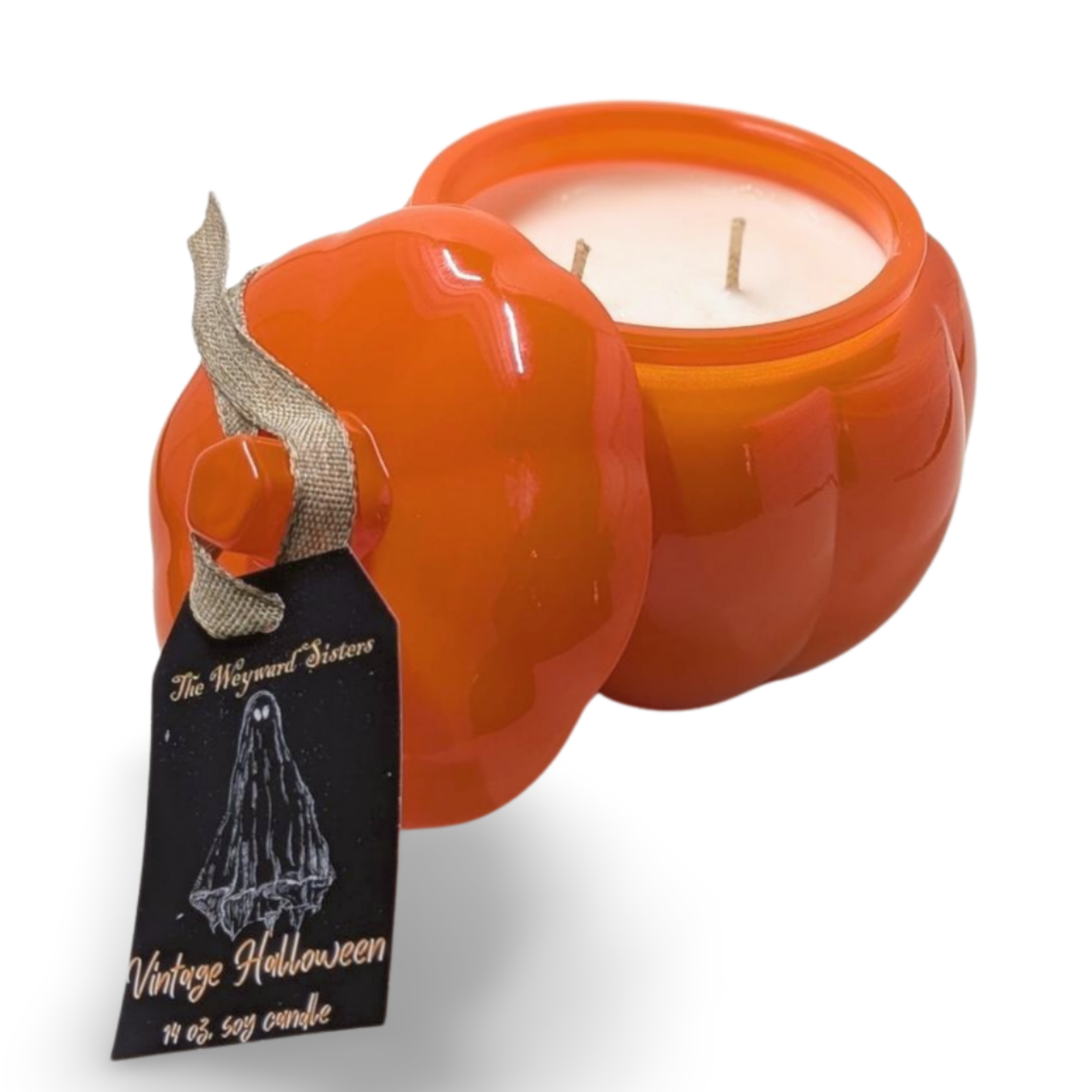 VINTAGE HALLOWEEN 14 OZ PUMPKIN JAR CANDLE