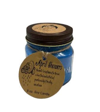 April Showers Candle