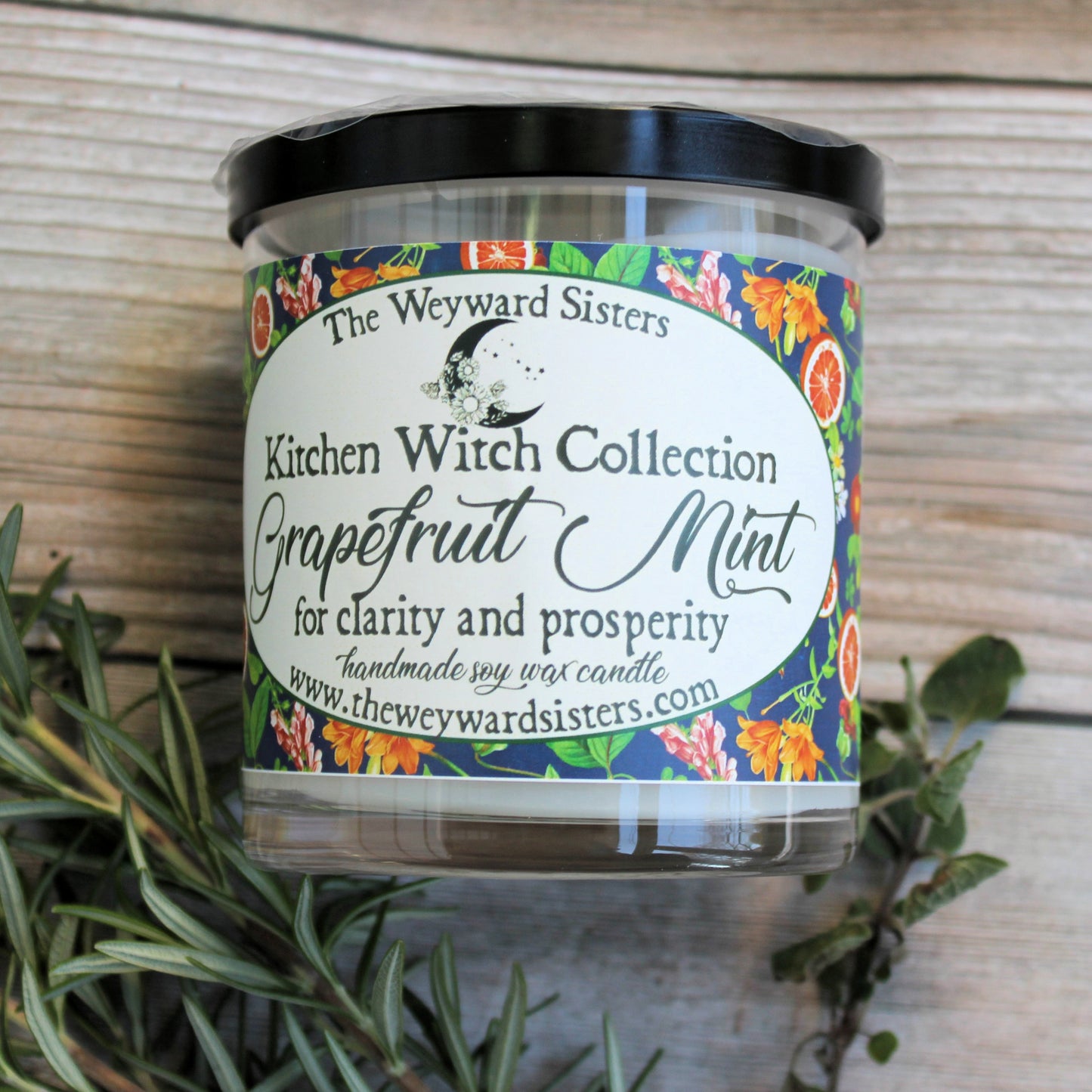 GRAPEFRUIT MINT KITCHEN WITCH CANDLE