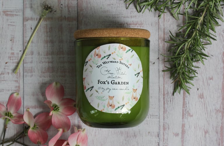 FOX'S GARDEN GREEN WITCH CANDLE