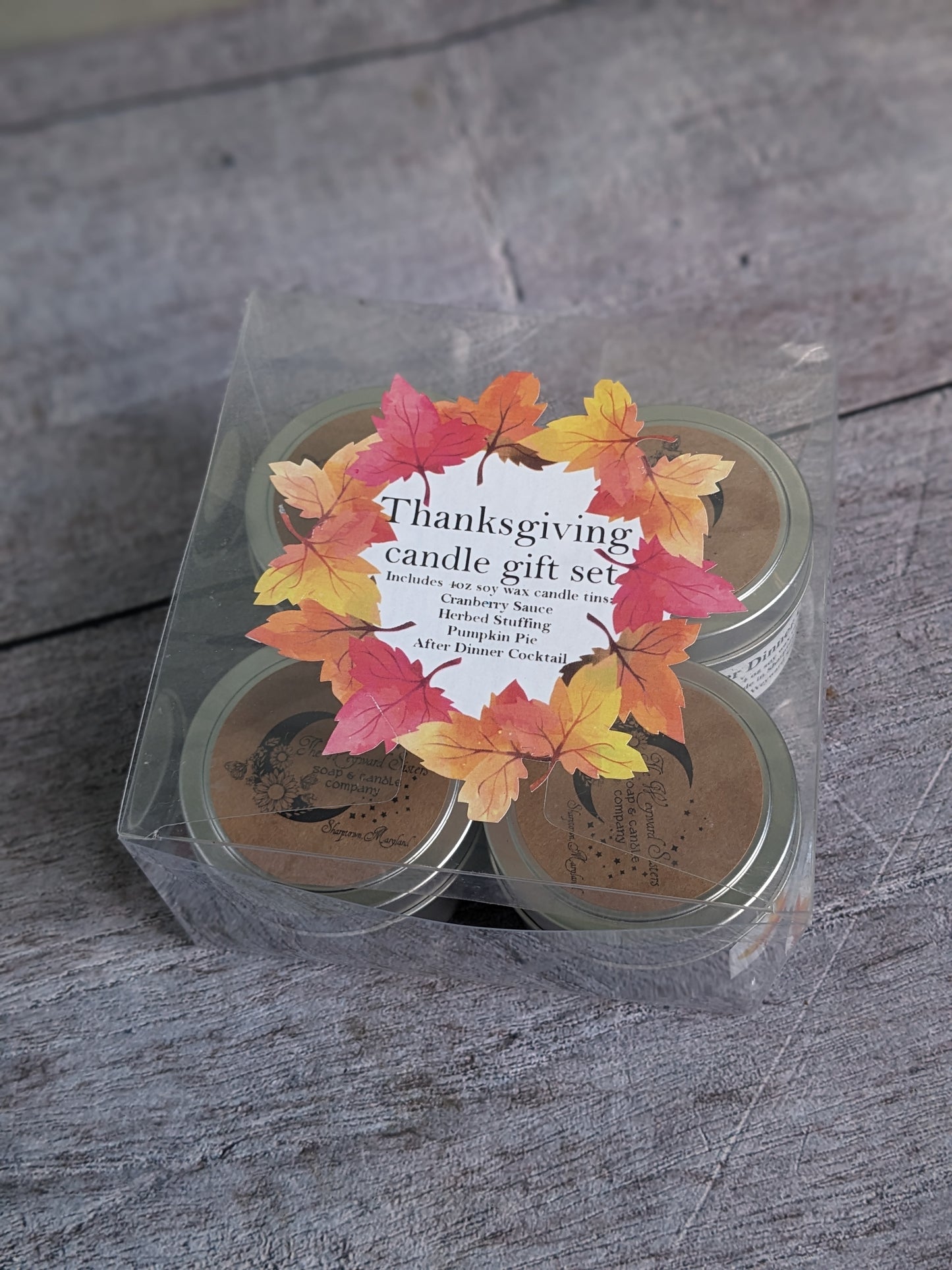 THANKSGIVING MINI CANDLE GIFT SET