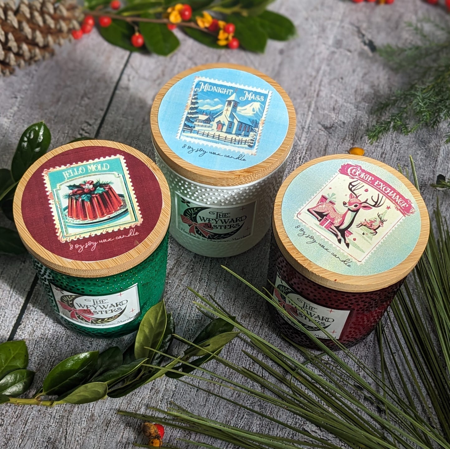 COOKIE EXCHANGE VINTAGE HOLIDAY CANDLE