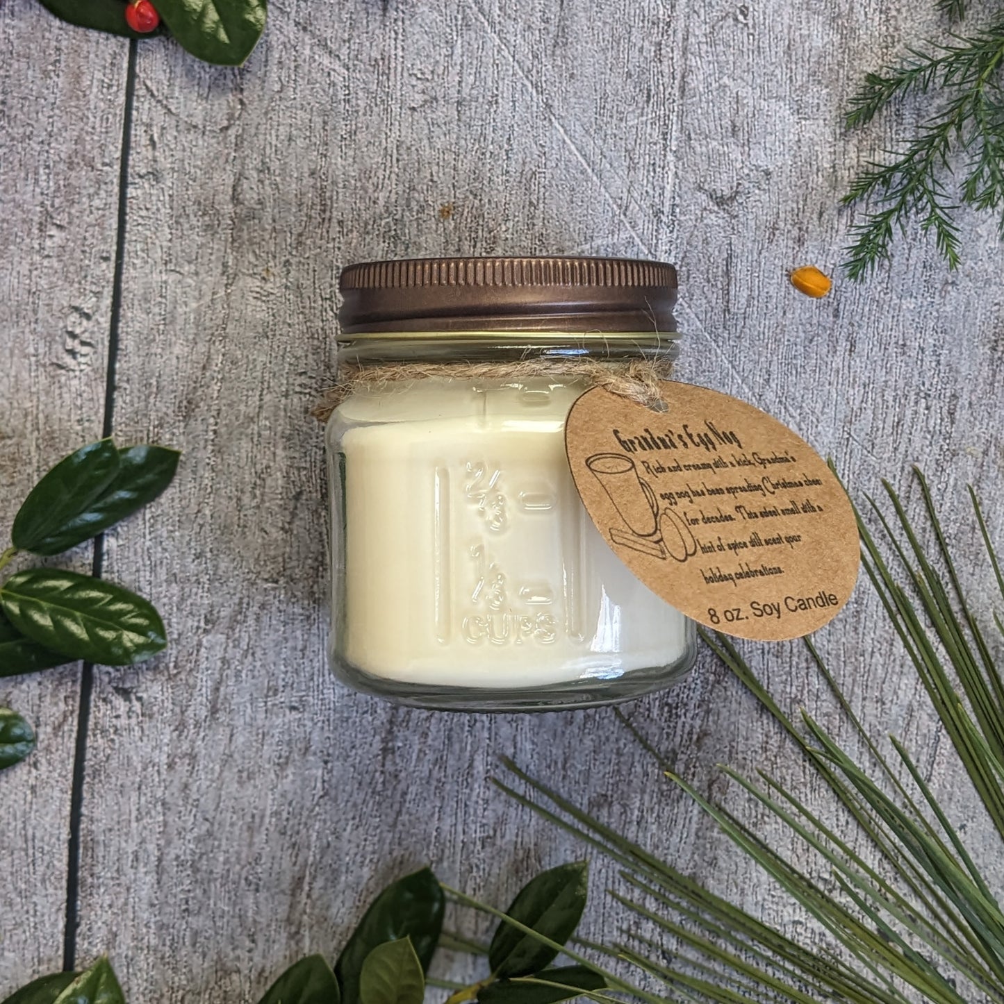 GRANDMA'S EGGNOG JAR CANDLE