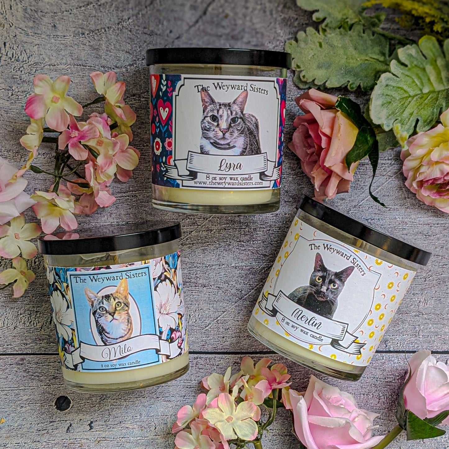 CUSTOM PET CANDLE, VALENTINE'S EDITION