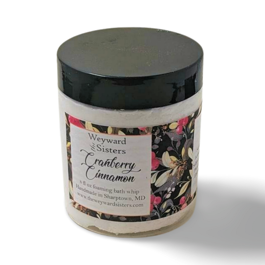 CRANBERRY CINNAMON FOAMING BATH WHIP