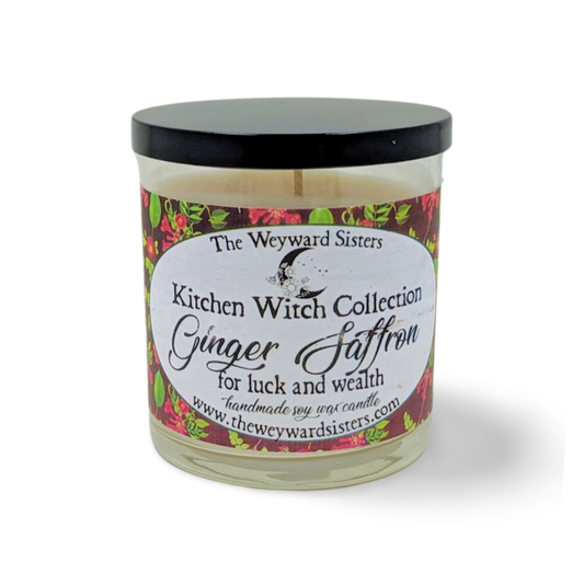 GINGER SAFFRON KITCHEN WITCH CANDLE