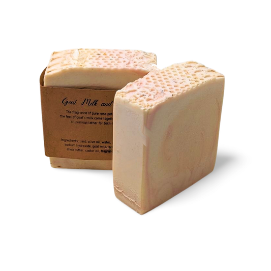 GOAT MILK AND ROSE SOAP