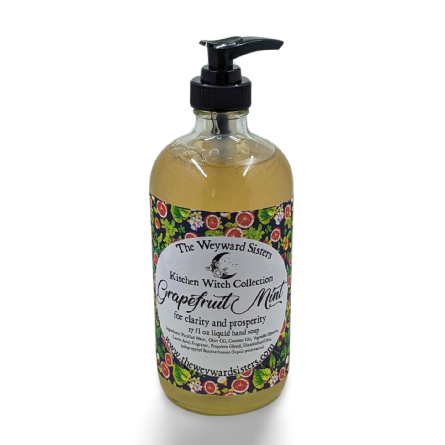 GRAPEFRUIT MINT KITCHEN WITCH HAND SOAP