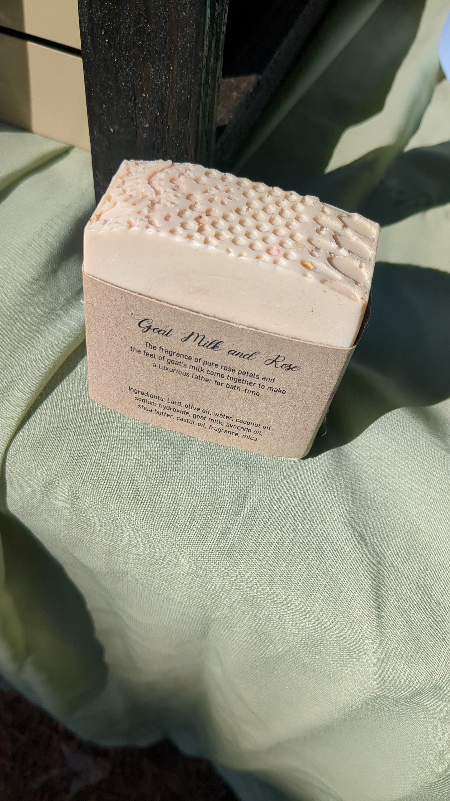 GOAT MILK AND ROSE SOAP