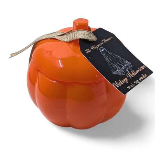 VINTAGE HALLOWEEN 14 OZ PUMPKIN JAR CANDLE